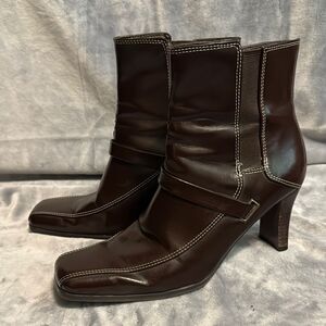 Etienne Aigner Vegan Leather Ankle Boots